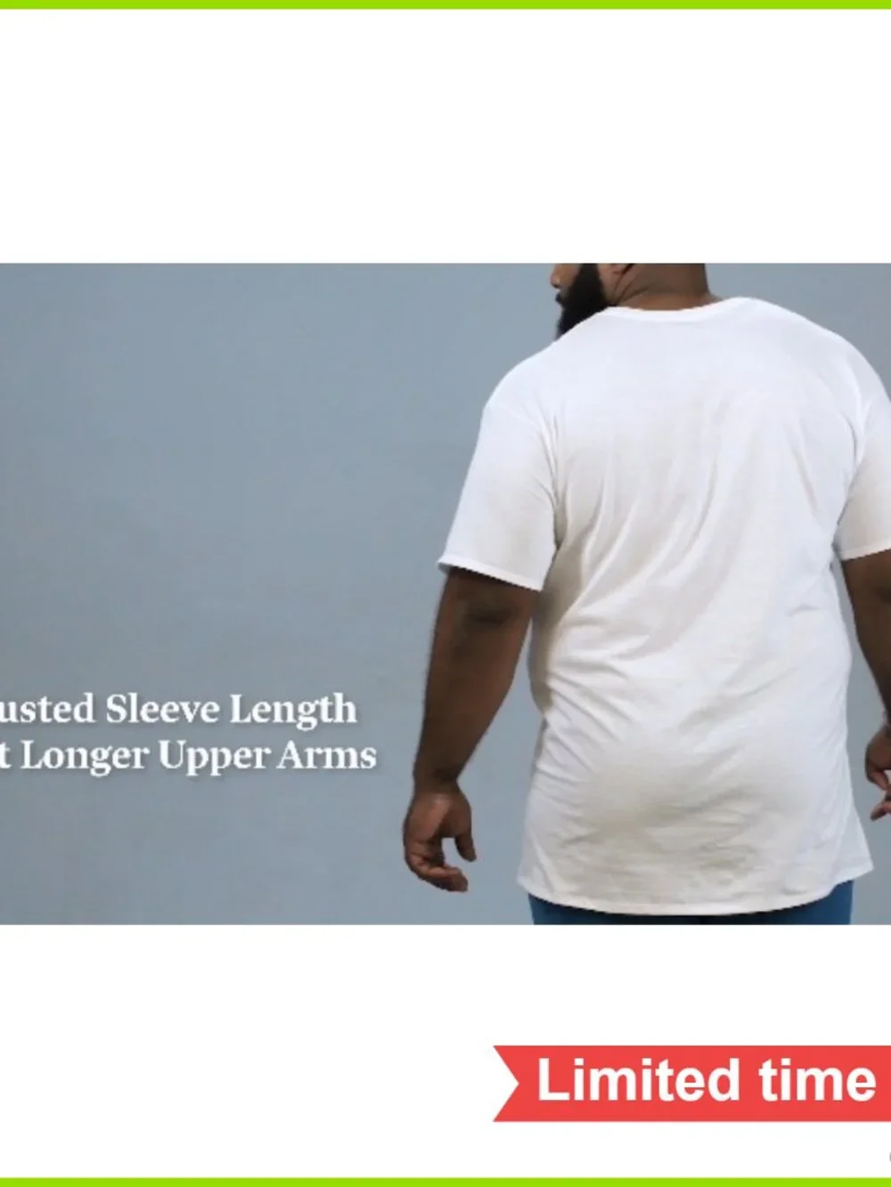 6 Pack Tall Guy Undershirts Moisture Wicking Cotton Crew Tee Tag Free Stay